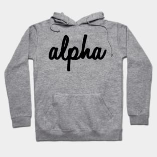 Alpha Script Hoodie